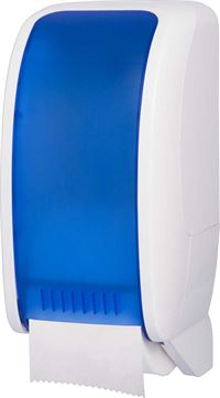 WB Toilettenpapierspender aus ABS Kunststoff, weiss mit eingebauter Abrollbremse.